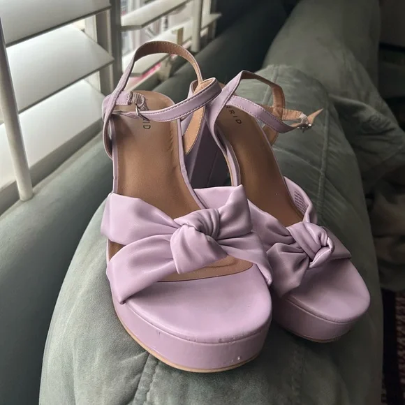 Torrid women's soft bow purple heels - Picture 2 of 5